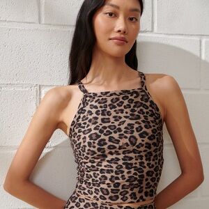 Abercrombie & Fitch YPB Leopard Print Sports Bra